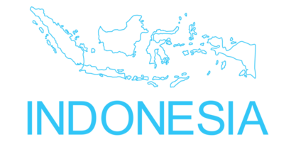 Indonesian Map in Blue Color, Map of Indonesia, can use for App, Art Illustration, Website, Pictogram, Infographic or Graphic Design Element png