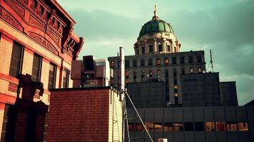A tall building with a dome on top of it photo