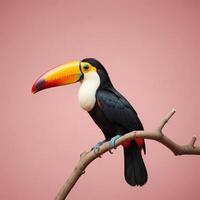 Toucan with plain background photo