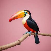 Toucan with plain background photo