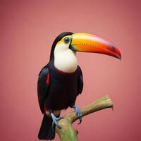 Toucan with plain background photo