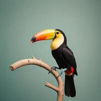 Toucan with plain background photo