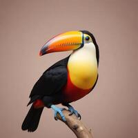 Toucan with plain background photo