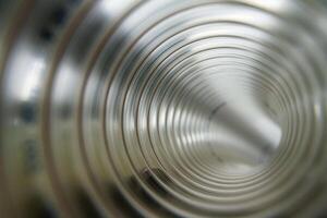 Flexible PUR antistatic suction hose for air conditioning, background flexi hose, industrial ventilation photo