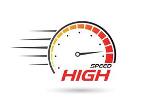 high speed icon design vector