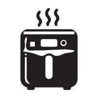 Isolated Air Fryer Icon on White Background. graphic icon vector