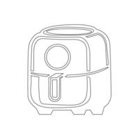 Isolated Air Fryer Icon on White Background. graphic icon vector