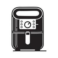 Isolated Air Fryer Icon on White Background. graphic icon vector