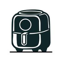Isolated Air Fryer Icon on White Background. graphic icon vector