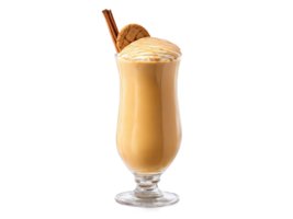 Caramel Apple Crave A spiced apple smoothie with caramel drizzle in a tall slim glass png
