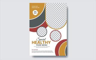 food flyer design vector