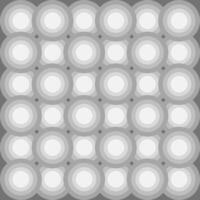 Monochrome geometric circle pattern background, concentric circles in shades of gray, contemporary aesthetic and harmonious symmetry design. vector