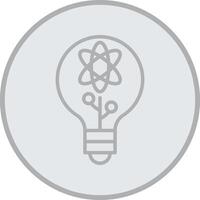 High Tech Grey Line Circle Icon vector