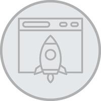 Boost Grey Line Circle Icon vector