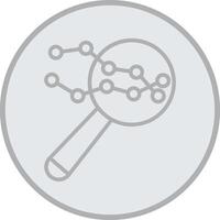 Competitor Analysis Grey Line Circle Icon vector