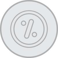 CTR Grey Line Circle Icon vector