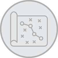 Marketing Strategy Grey Line Circle Icon vector