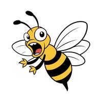Bee sleeps icon illustration vector
