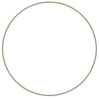 Light brown round circle frame,Organic round blot circle speech.Cycle blob bubble.Roll line curve png