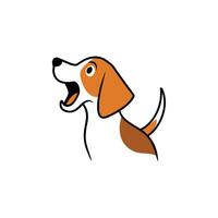 Beago dog screams icon illustration vector