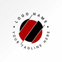 Logo design graphic concept creative premium stock abstract unique cutting circle cut part pie portion Related to diagram collection separation vector