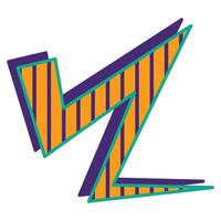 Retro Flash Comic Border vector