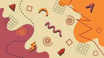 Abstract Retro 90's Background vector