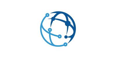 logo design global connection, internet, signal, technology. logo design template, icon, , symbol, creative, idea. vector