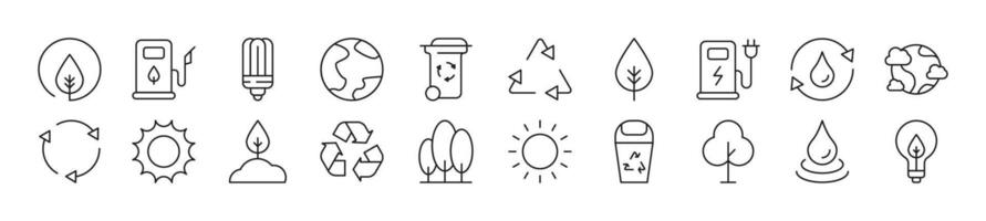 Set of line icons of contact us. Editable stroke. Simple outline sign for web sites, newspapers, articles book vector