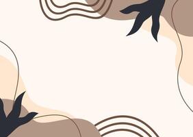 Hand drawn Flat abstract doodle background vector