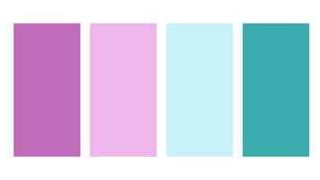 Green color palette. Set of bright color palette combination in rgb hex. Color palette for ui ux design. Abstract illustration for your graphic design, banner, poster or landing page vector