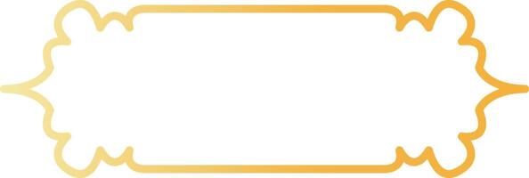 Golden Arabic Islamic Frame. with Minimalist Design Style. vector