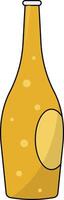 Beer Glass Illustration Isolated on White Background. Alcoholic Party Drinks. vector