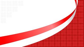 wavy red and white abstract background with copy space for text. indonesia noational day vector