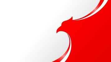 wavy red and white abstract background with copy space for text. indonesia noational day vector
