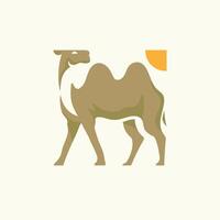 Minimalist Camel Design Flat vector