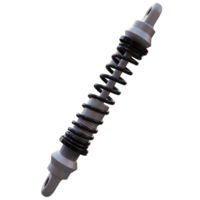 3d render gas shock absorber with transparent background png