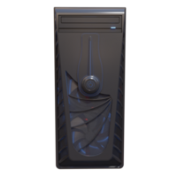 3d render gaming computer case cpu gamer with transparent background png