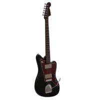 3d render guitar with transparent background png