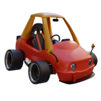 3d render market car tuning with transparent background png
