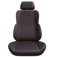3d render leather car seat with transparent background png