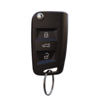 3d render car key with transparent background png