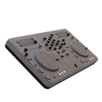 3d render dj controller with transparent background png