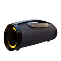 3d render bluetooth speaker with transparent background png