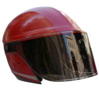 3d render red helmet with transparent background png