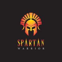 Bold, Fiery Logo with Classic Helmet Design for Spartan Warrior Emblem vector