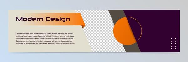 Modern abstract technology banner template vector