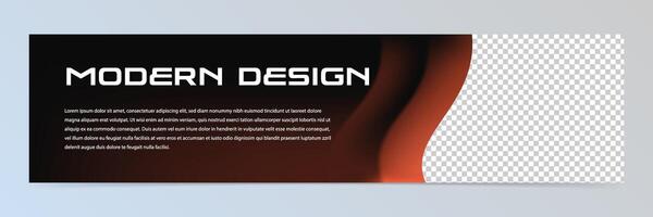 Modern abstract technology banner template vector