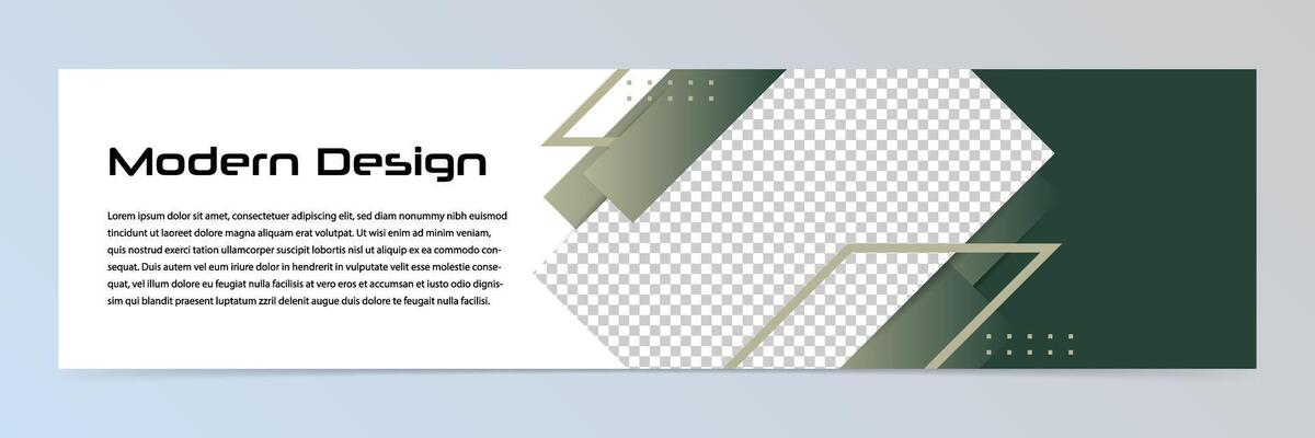 Modern abstract technology banner template