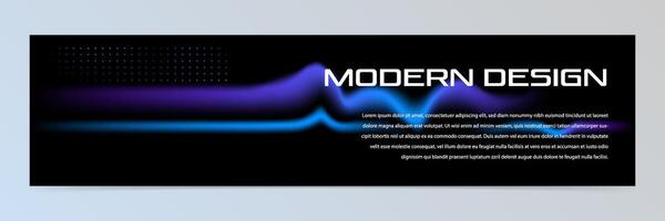 Modern abstract technology banner template vector